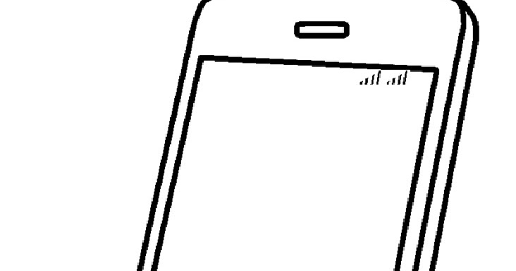 Mewarnai Gambar Mewarnai Gambar Sketsa Handphone 4