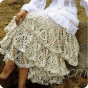 Falda tejida a Crochet Falda tejida a Crochet