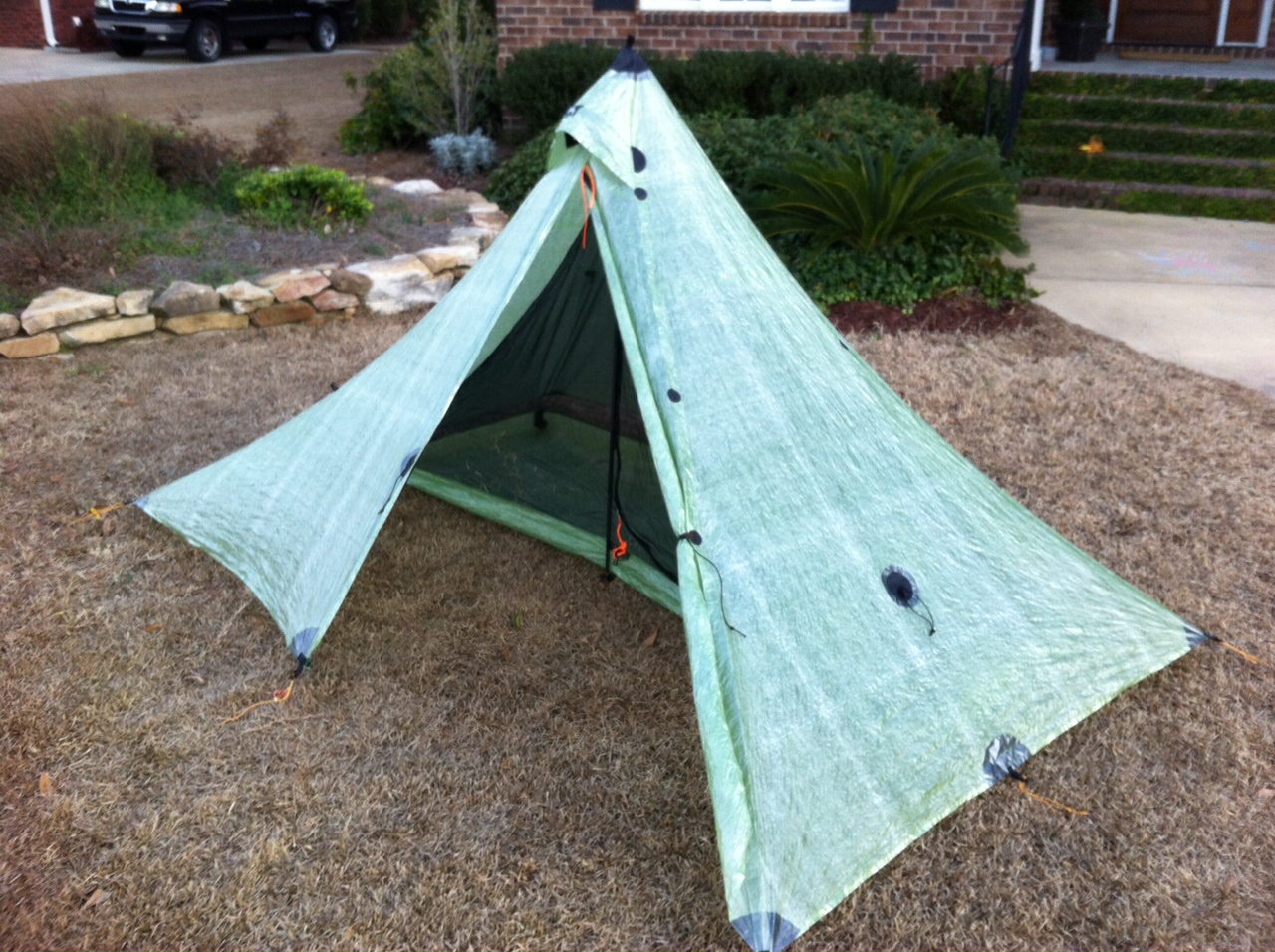 Light Pack Backpacking Mountain Laurel Designs Duomid (cuben) & MYOG