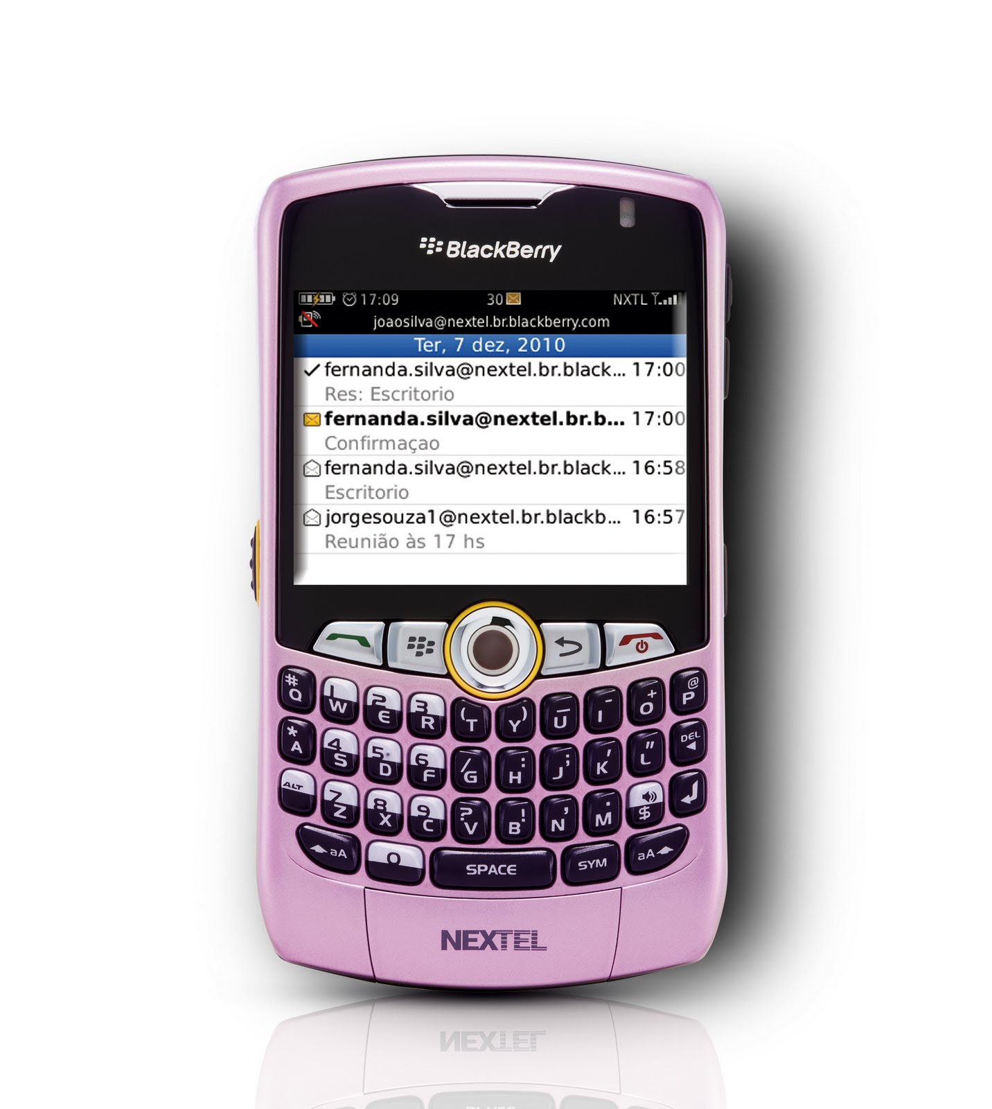Nextel lança BlackBerry Curve 8350i Pink Celular