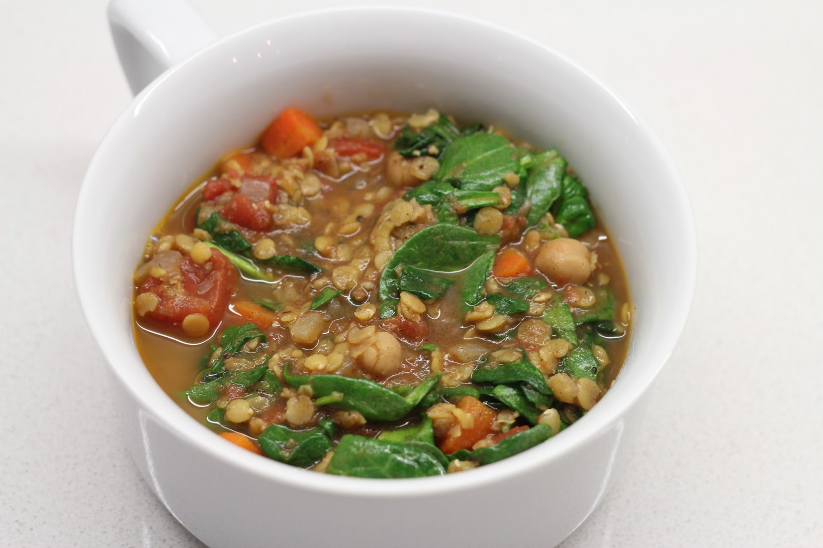 Lexi's Kitchen LENTIL, CHICKPEA, AND SPINACH STEW