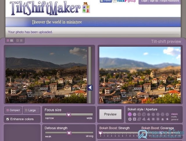 Tiltshift Maker : une application en ligne pour transformer vos photos en miniatures tilt-shift 