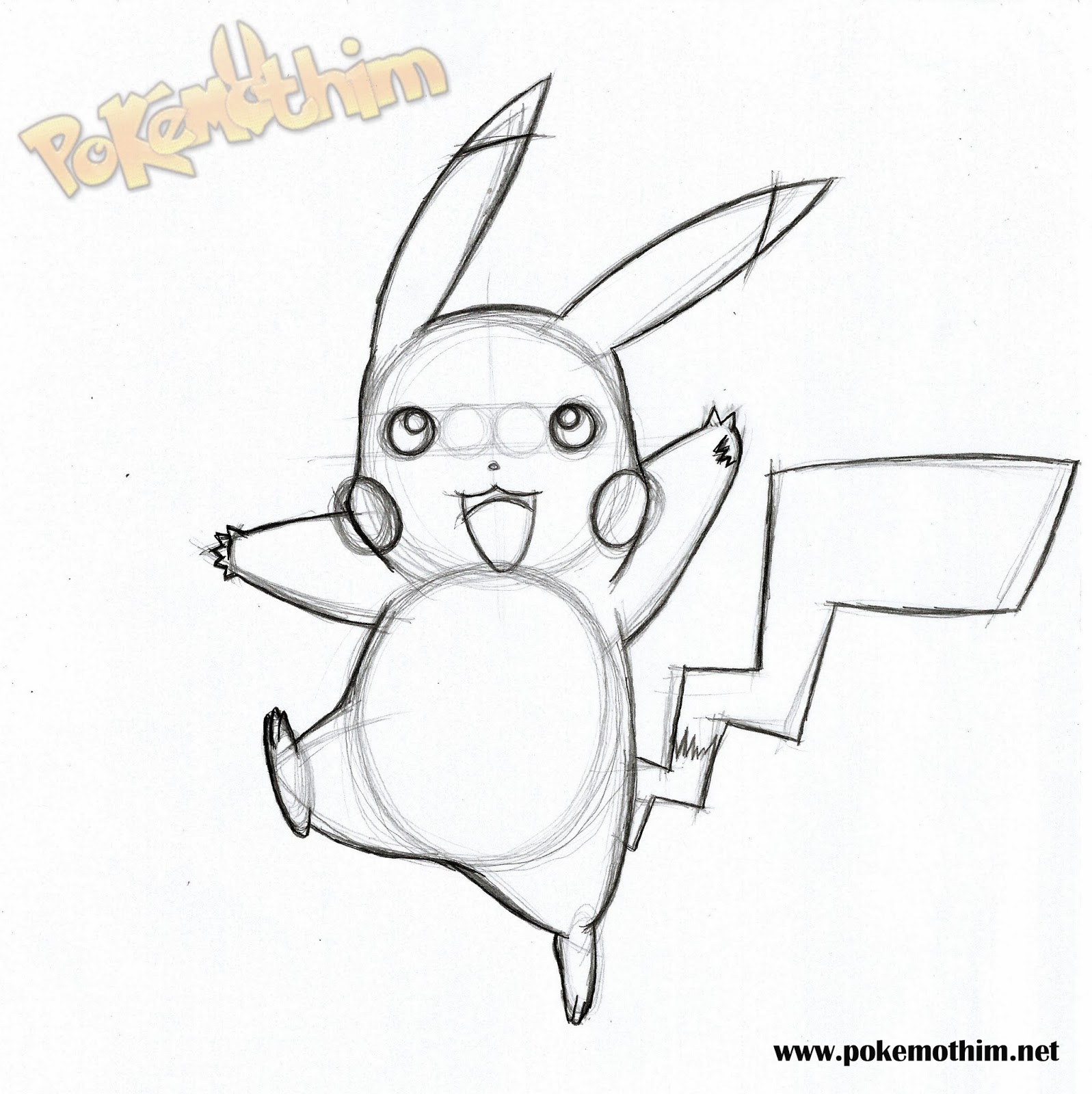 Tutorial de Desenho Pikachu