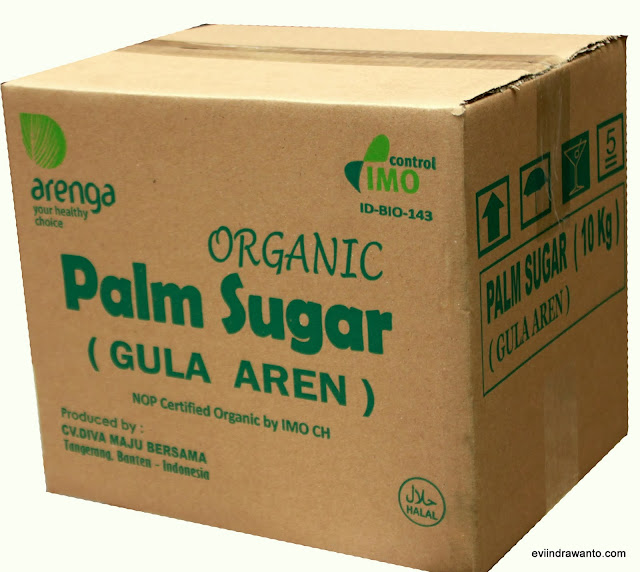 arenga palm suga's in bulk packing