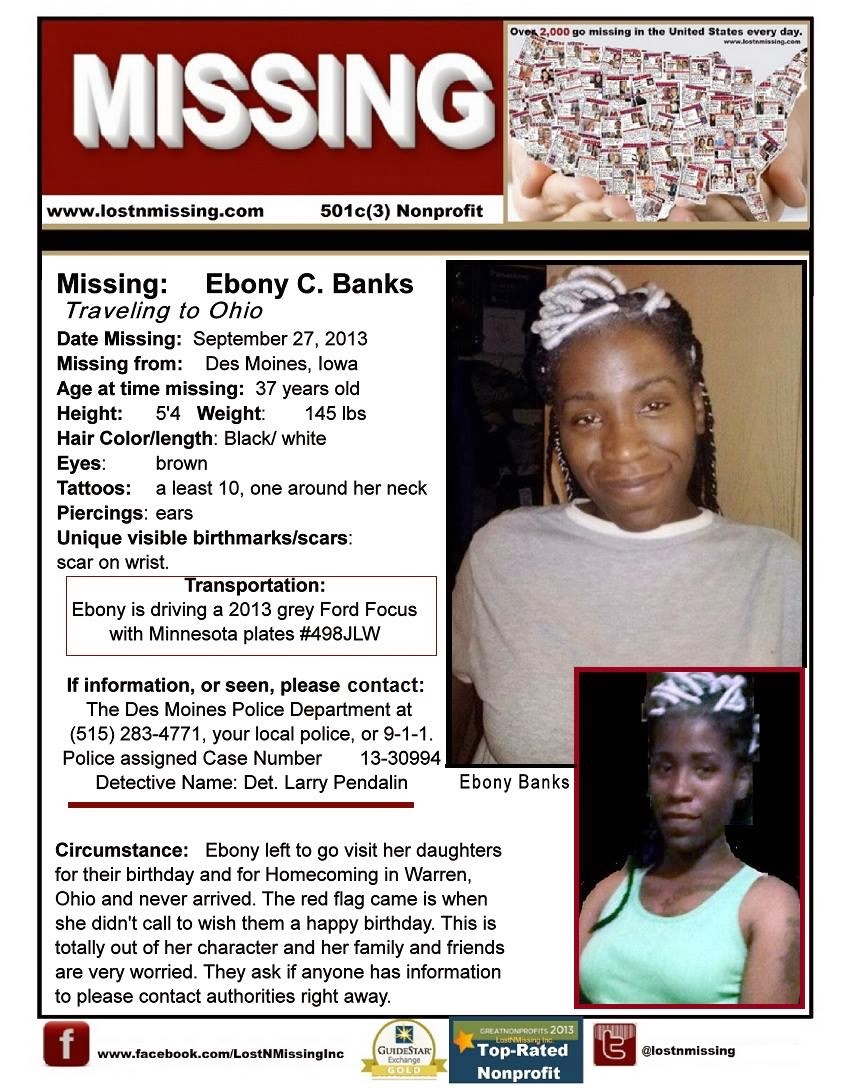LifeLove&Truth Missing Christina Whittaker Young, Missing Ebony C