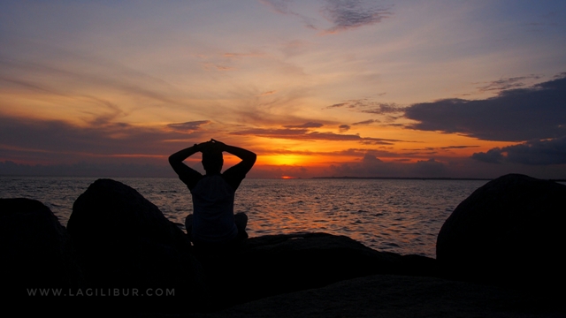Sunset Pantai Batu Kapur Toboali Bangka Selatan