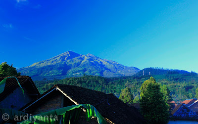 Gunung Merbabu from my house Desa Getasan