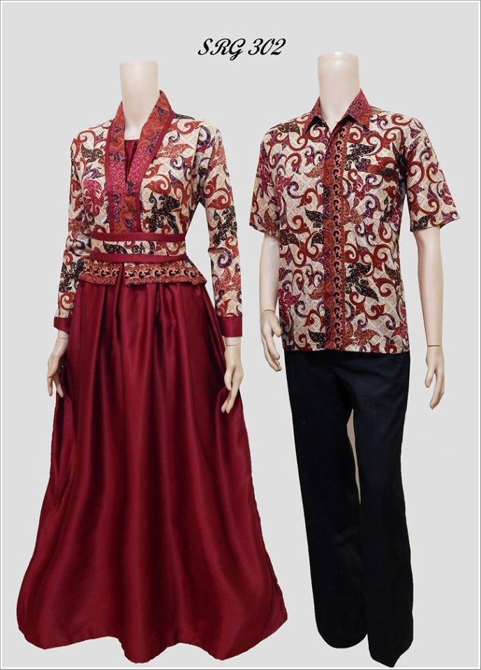 Model Desain Baju Batik Modern Terbaru Model Couple