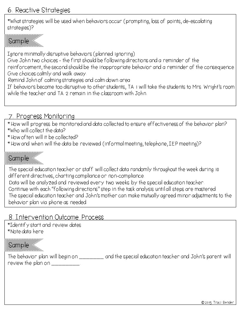 The bender bunch creating a behavior intervention plan bip 