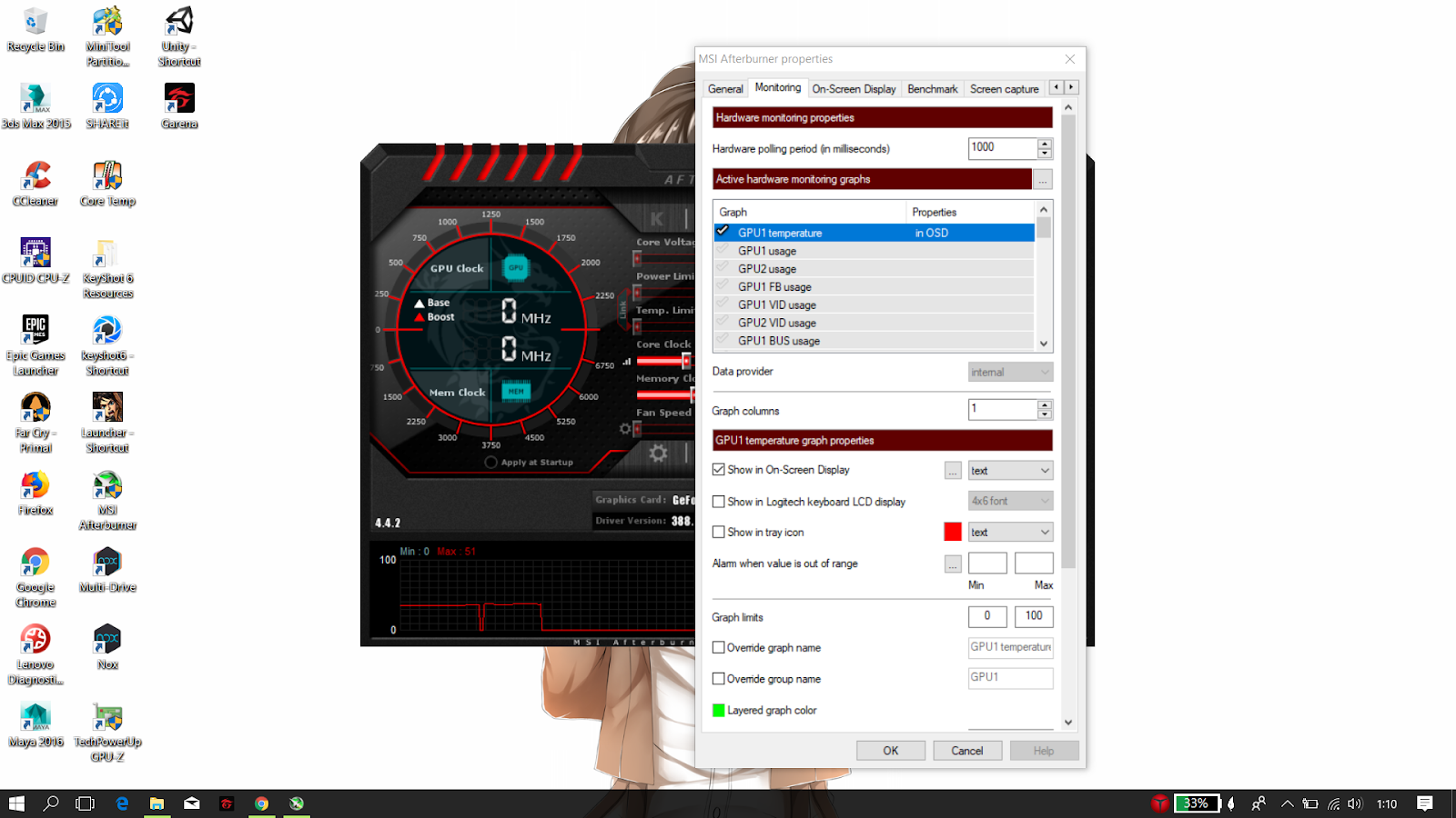 Cara Memunculkan FPS | Suhu GPU CPU | RAM | Pada Laptop atau PC | MSI ...
