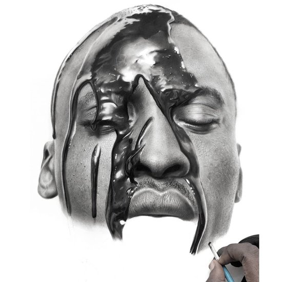 Os incríveis desenhos hiper-realistas a lápis de Arinze Stanley Arinze Stanley arte desenhos hiper-realistas preto e branco lápis negros sociedade