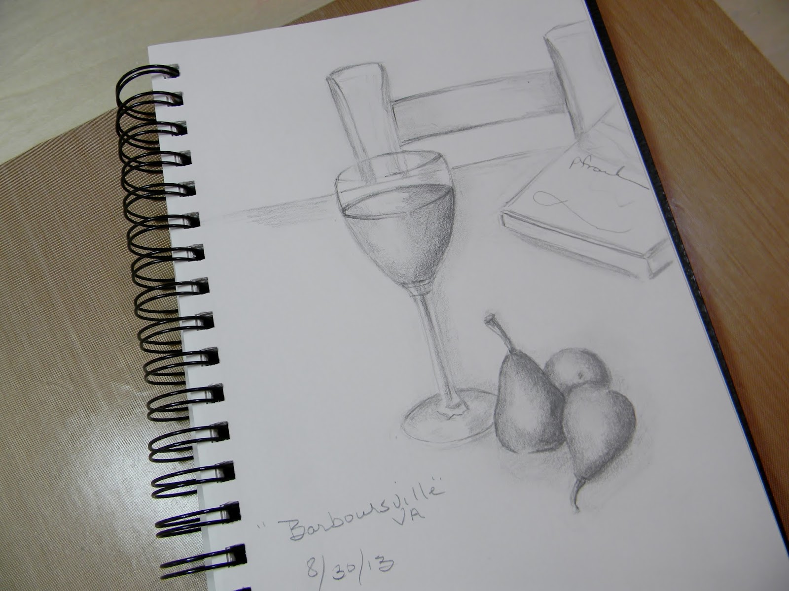 Summer Sketchbook Challenge Wine Tasting...