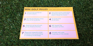Scorecard for the Mini Golf course at the IMA Scorecard for the Mini Golf course at the IMA