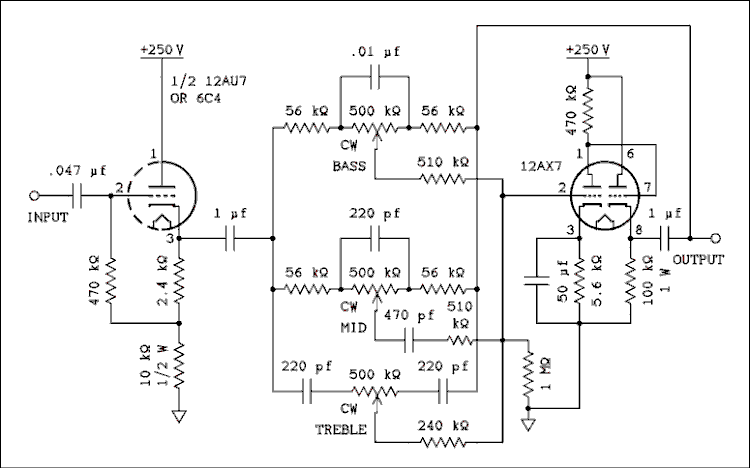 Tone Control Circuit Diagram