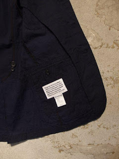 Engineered Garments Baker Jacket in Dk.Navy Java Cloth