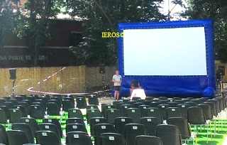 noleggio schermo gonfiabile cinema