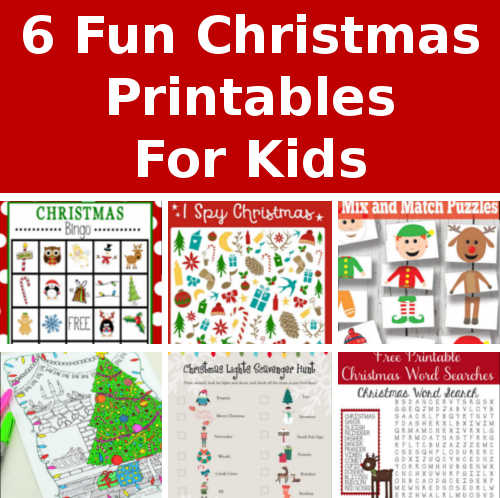 6 Free Christmas Printables For Kids | DIY Home Sweet Home