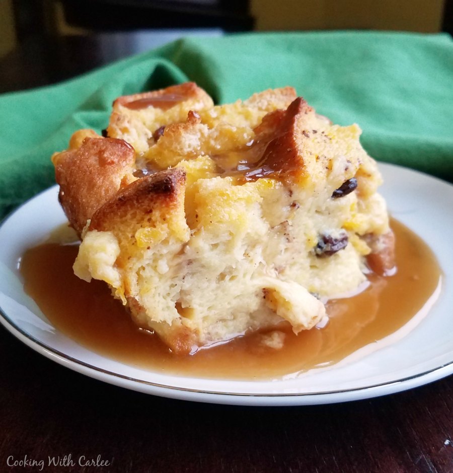 Cooking With Carlee Bread Pudding With Caramelized Maple Sauce