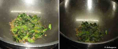 add curry leaves and fry until crisp