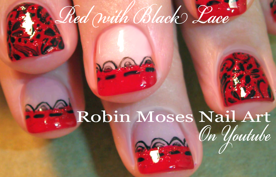Nail Art by Robin Moses "cute valentine nails" "easy valentine nails