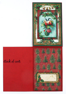 Easel Gift Card Holder Tutorial Stamperia Christmas