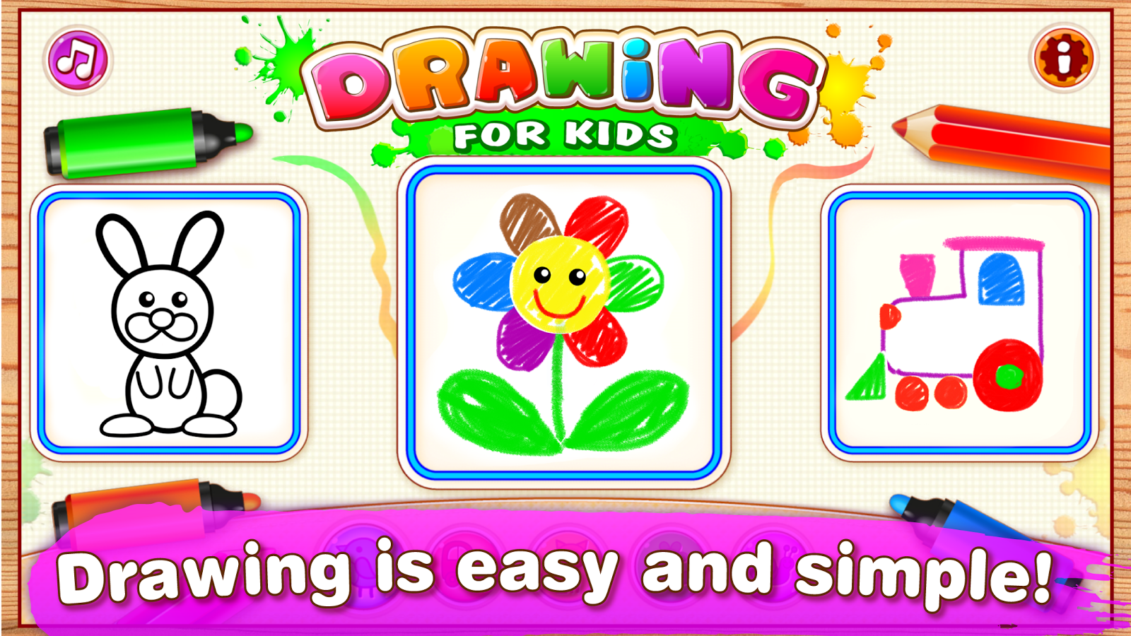 Drawing For Kids! Children Coloring Games For Toddlers - Education For