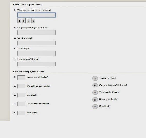 Learning German Is Easy Test & Quizzes