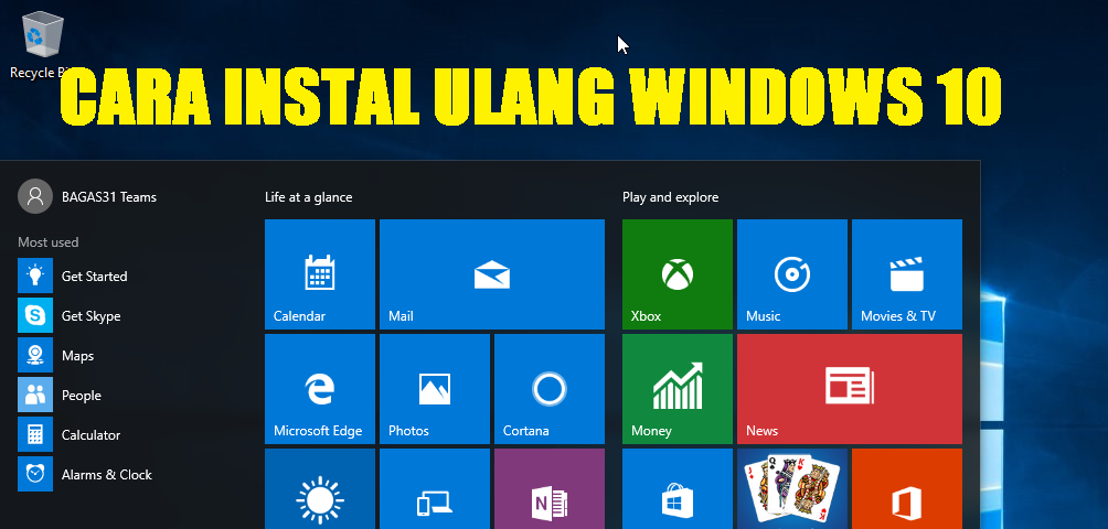 Cara Instal Ulang Windows 10 Lengkap - Beriteknol