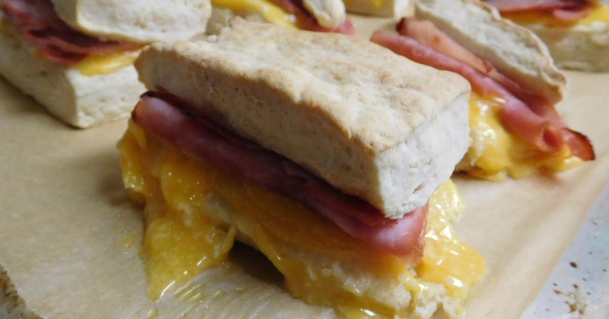 Cheese with Noodles Ham & Cheese Biscuit Sandwiches