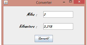 Dr R Anurekha: Java Swing - distance converter