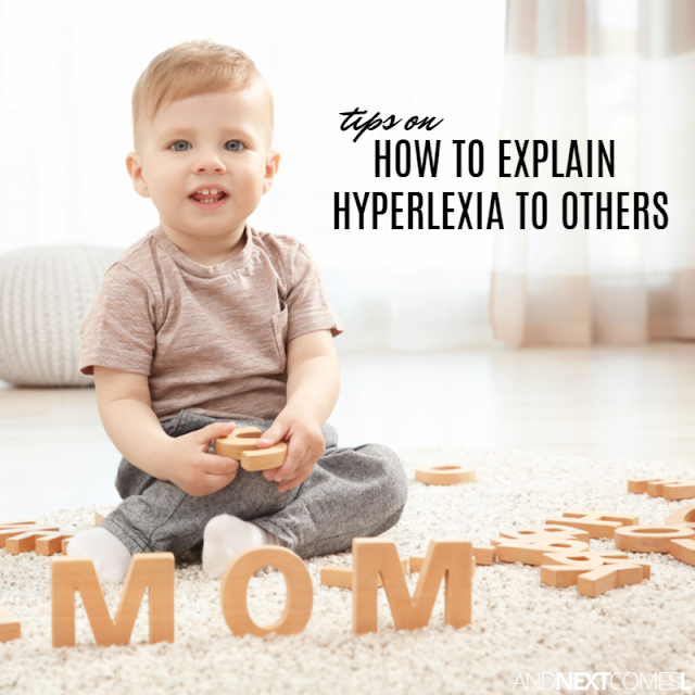 Explaining hyperlexia to others
