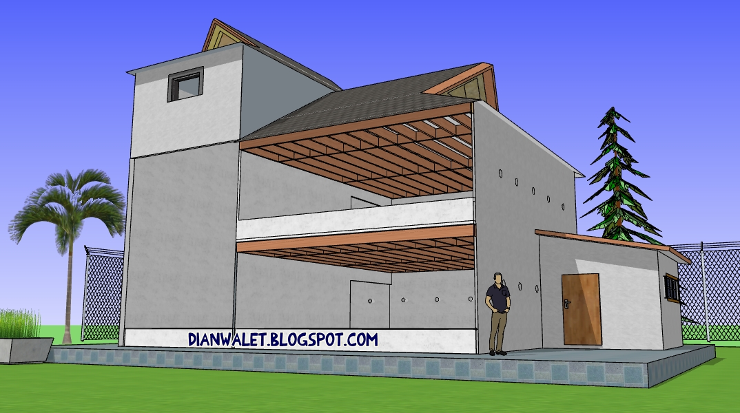 Desain Gedung Walet (RBW) 6x8, 2 Tingkat Full Video | DIAN