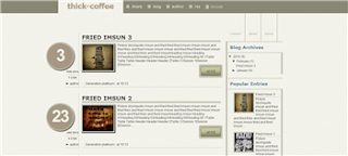 Kental Kopi Blogger Template is a colity and free stylw blogger template