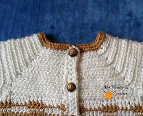 "Heartbeat"  Baby Sweater - Free Crochet Pattern with Tutorial
