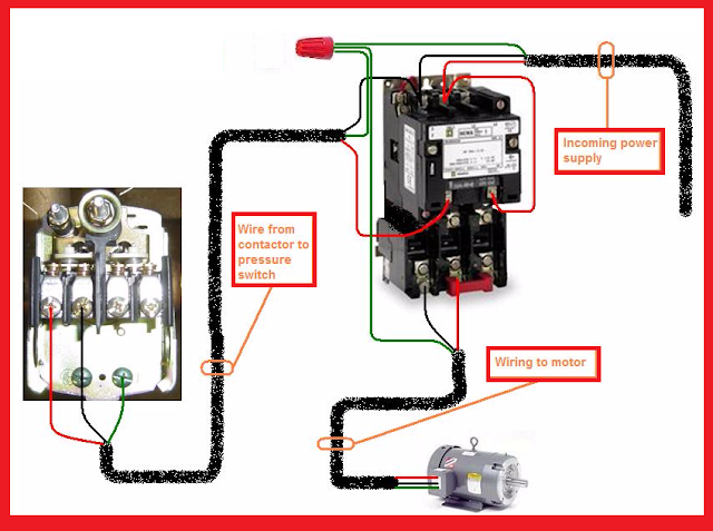 Single Phase Motor Contactor Wiring Diagram - Electrical Blog