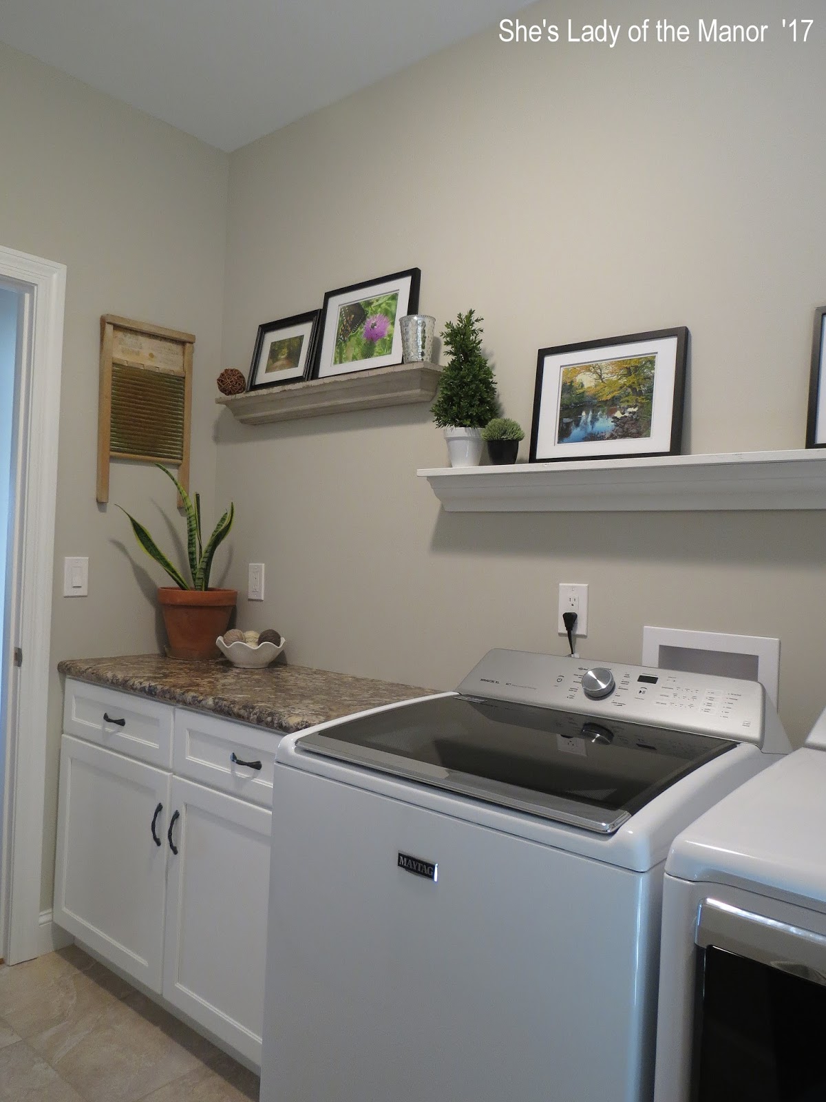 She's Lady of the Manor Our New Laundry Room