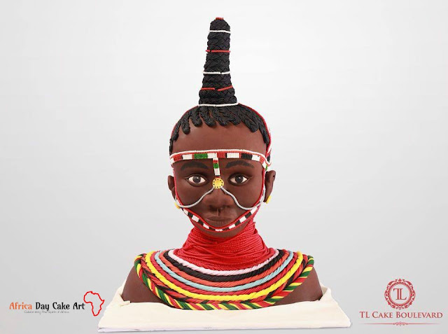 African Day Cake Art