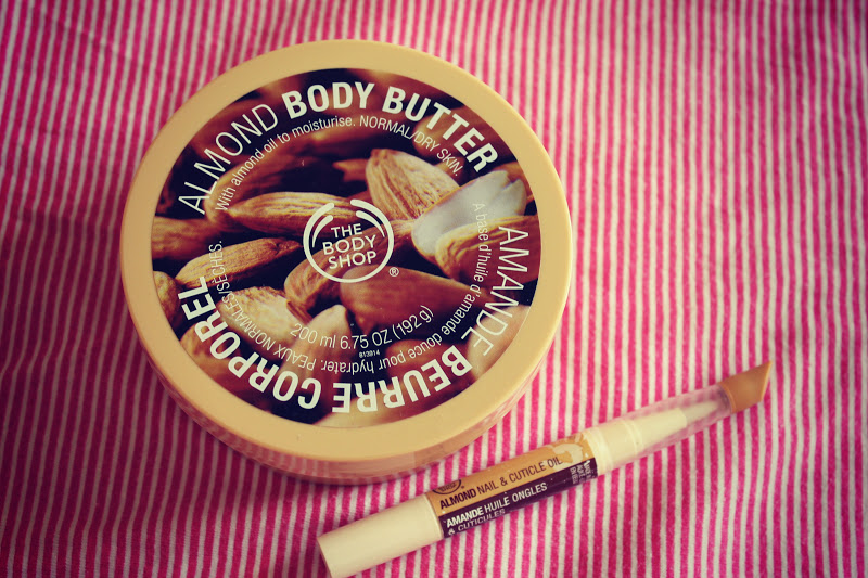 NFP The Body Shop Almond Body Butter and Nail & Cuticle Oil