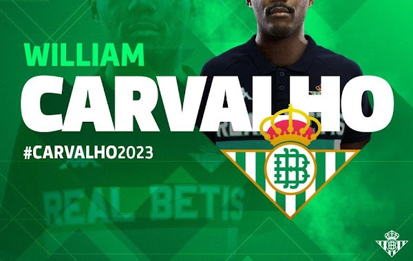 Oficial: El Betis cierra el fichaje de William Carvalho hasta 2023