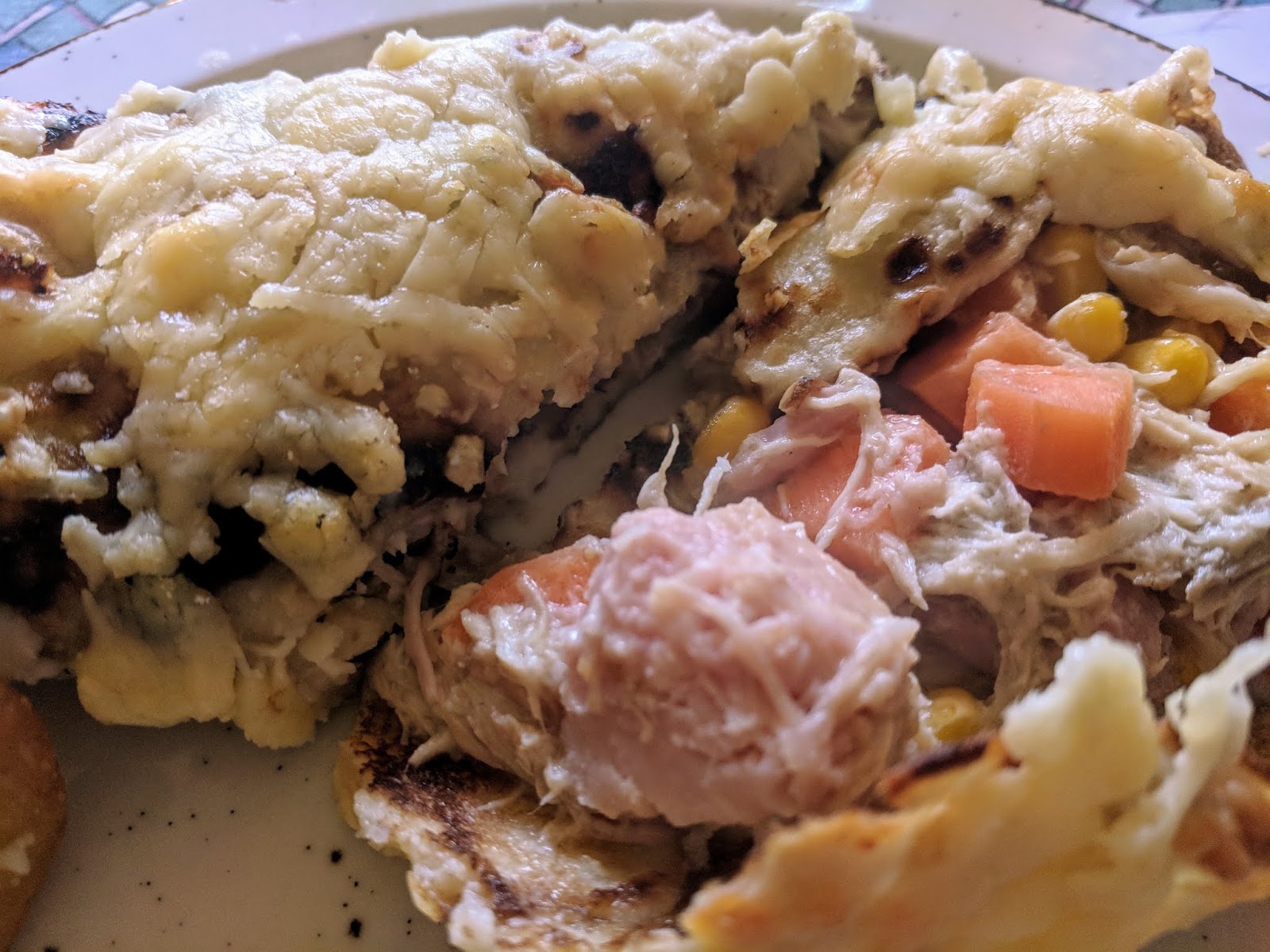 JibberJabberUK Gammon and vegetable pancakes