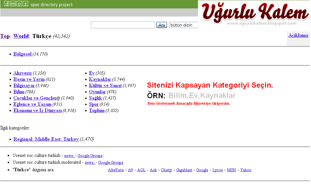 Open directory. Open directory project.
