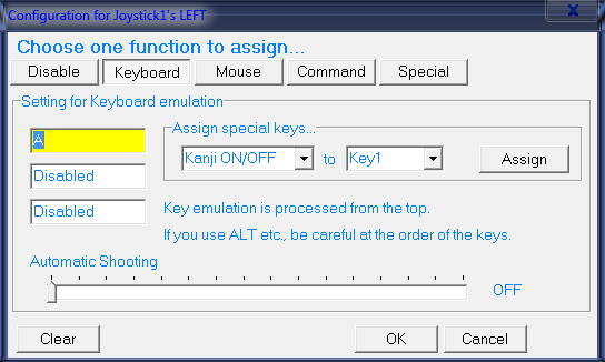 Enable Stand-Alone Keyboard Emulation..