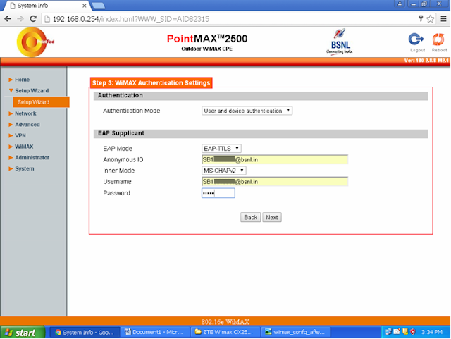 How to Configure Point MAX 2500 Wimax Outdoor CPE in PPPoE Mode