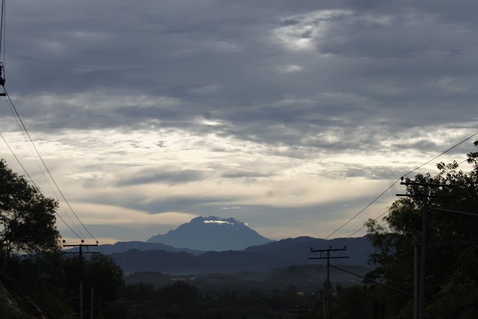 Penduduk Tempatan Terkejut Gunung Kinabalu tiba-tiba muncul di Bukit Melinsung, Papar
