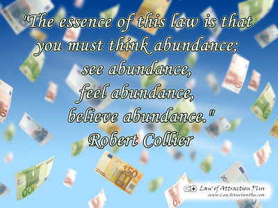 Free Law of Attraction Wallpaper with Quote by Robert Collier about Abundance