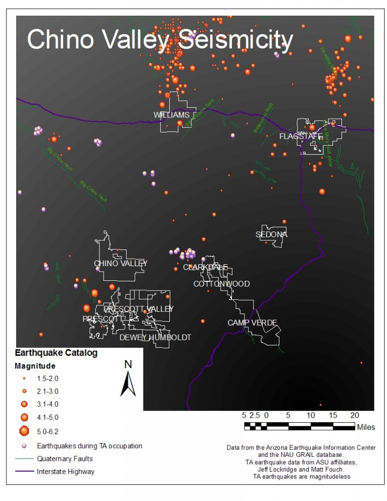 Arizona Geology: Chino Valley seismicity