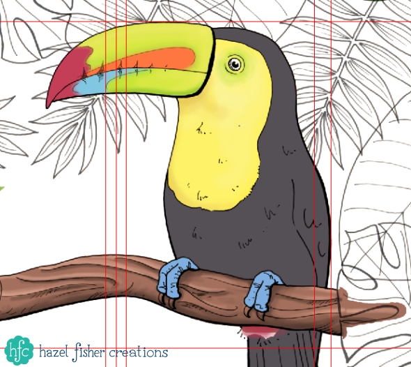Spoonflower Contest entry - Toucan Tea Towel Calendar design in progress by Hazel Fisher Creations Spoonflower Contest entry - Toucan Tea Towel Calendar design in progress by Hazel Fisher Creations