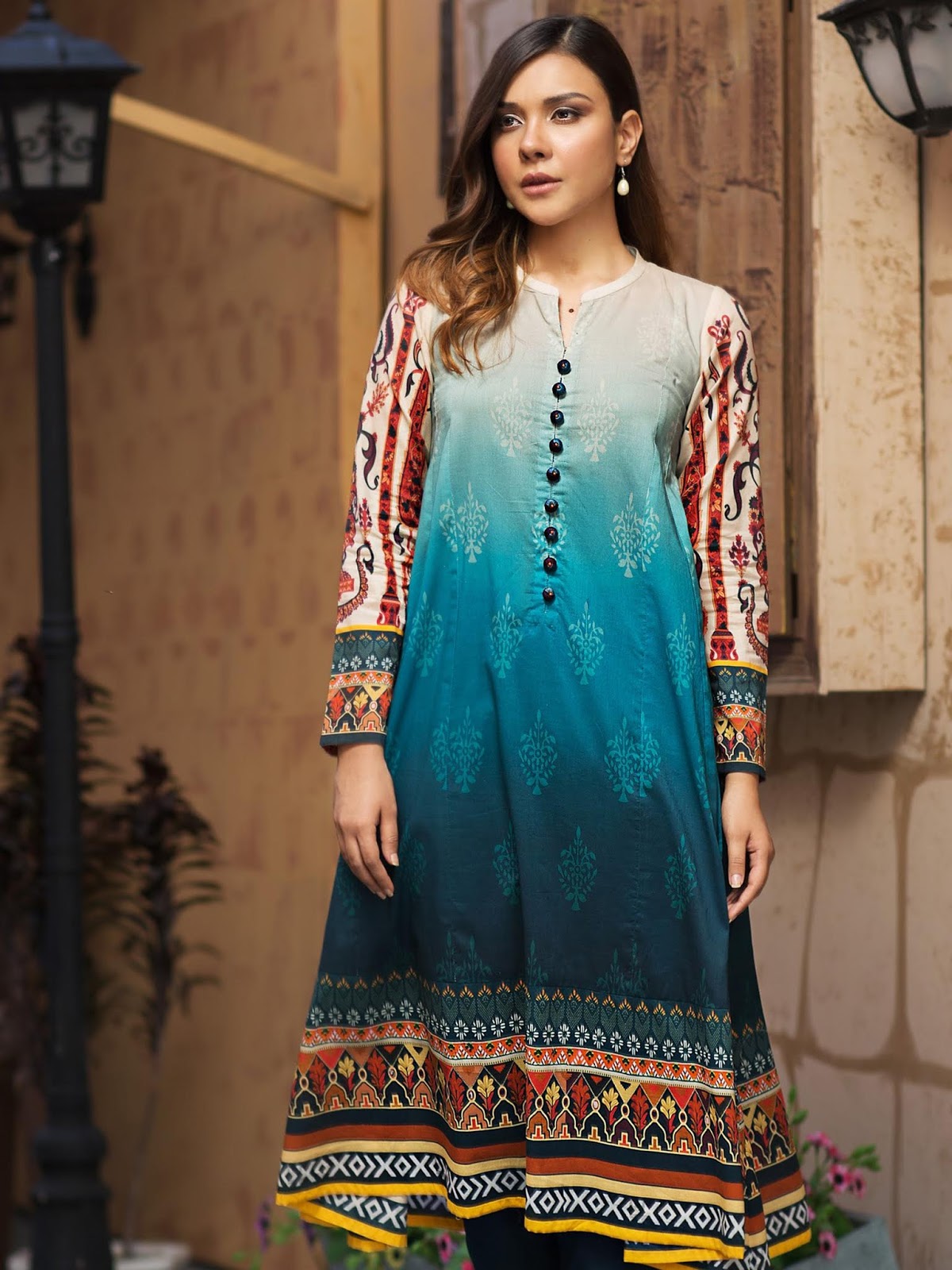 limelight unstitched lawn shirt