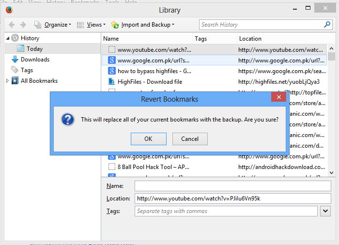 How To Restore All of Your FireFox Bookmarks Tricks Solution