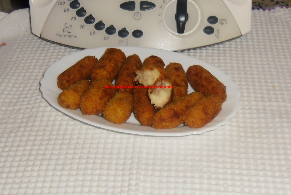 Recopilatorio de recetas thermomix Croquetas de jamón con bechamel